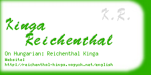 kinga reichenthal business card